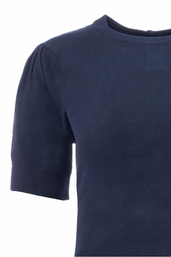 QUINTY 24 12 SS FLAT KNIT 25S1U10628 Marine